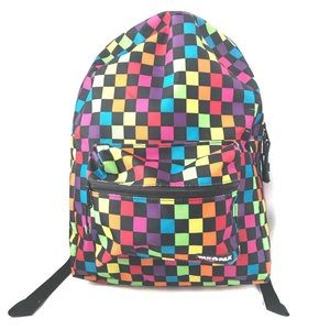 rainbow checkerboard backpack